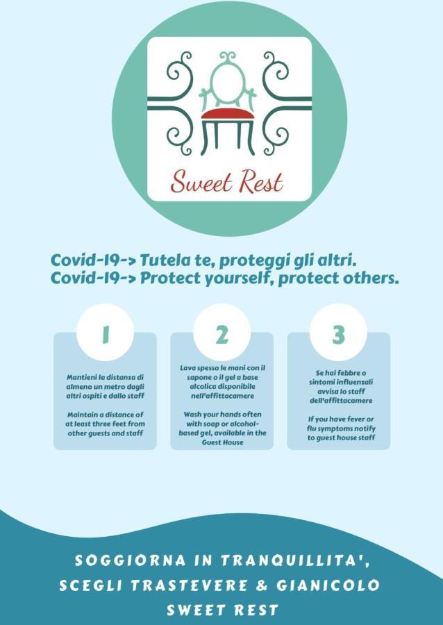 Trastevere & Gianicolo Sweet Rest Рим Экстерьер фото